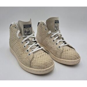 Adidas Stan Smith Python Snakeskin Scales Cream Navy Blue BB4862 Women's Sz 5.5